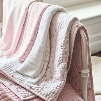 Heart Pointelle Blanket Baby Blankets The White Company UK