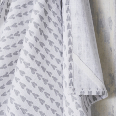 Heart Print Tea Towel Set of 2 Housewarming The White Company US