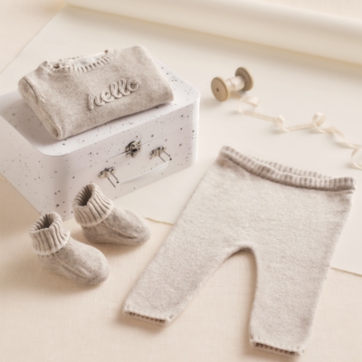 Hello Baby Knitted Gift Set (0–6mths)