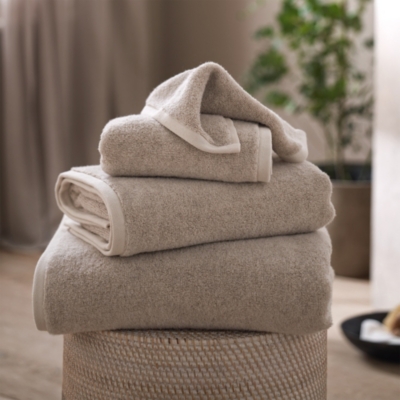 The White Company Luxury Egyptian Cotton Towel, Pearl Gray, Size: Face Cloth