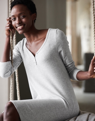 Henley Nightgown | Sleepwear | The White Company