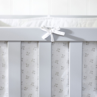 white company cot bumper