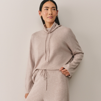 Herringbone Detail Funnel Neck Jumper