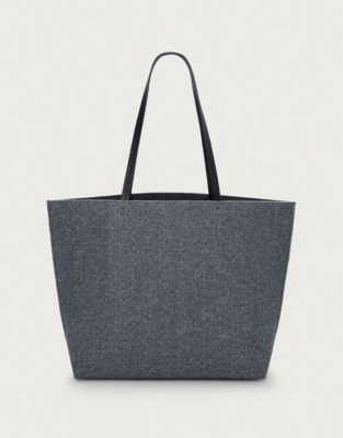 Felt tote bag online zara