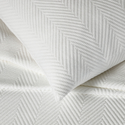 Herringbone Stripe Bedspread & Cushion Covers | The White Company US