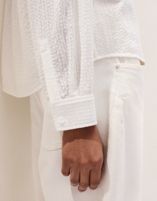 High Collar Boho Blouse