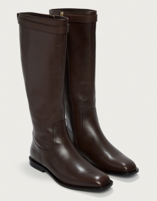 High Leg Leather Riding Boot