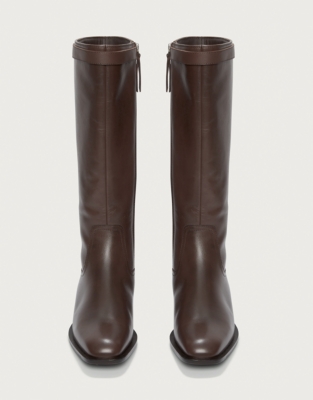High Leg Leather Riding Boot