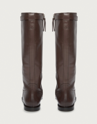 High Leg Leather Riding Boot