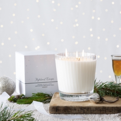 Highland Escape Large Candle Candles & Fragrance Sale The White