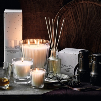 Highland Escape Mini Diffuser & Votive Candle Collection Candles and