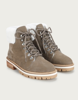 sheepskin hiking boots