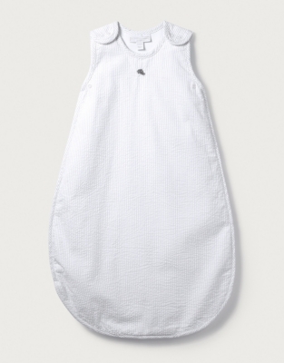 white company sleeping bag