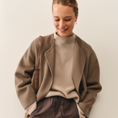 Honeycomb Stitch Jumper with Cashmere