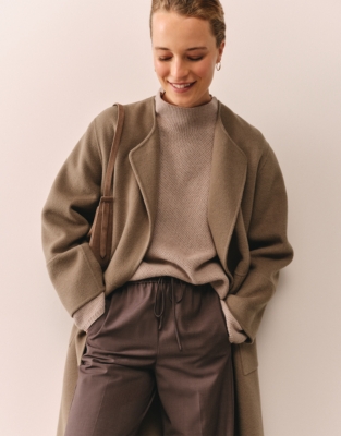 Honeycomb Stitch Jumper with Cashmere