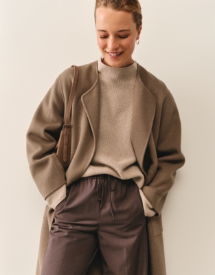 Honeycomb Stitch Jumper with Cashmere