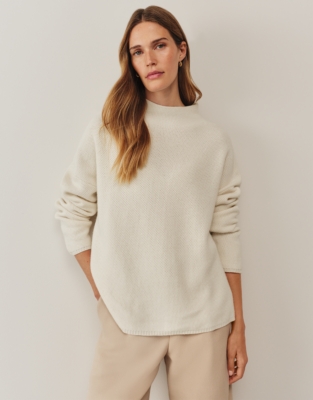 Honeycomb Stitch Jumper with Cashmere | Jumpers & Cardigans