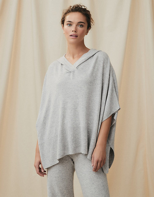 Hooded Poncho with Cashmere | Clothing Sale | The White Company UK