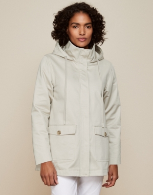 Hooded Rain Mac | Jackets & Coats | The White Company US