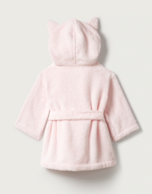 white company baby dressing gown