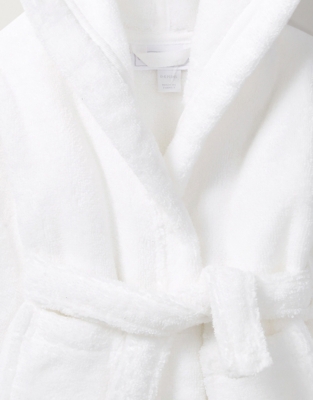 white company baby dressing gown