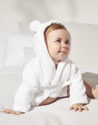 Hydrocotton Baby Robe Newborn & Unisex The White Company UK