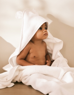 White company hooded towel hotsell