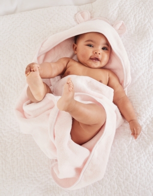 baby pink bath sheets