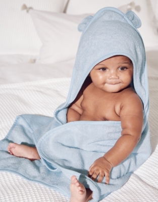 baby with towel