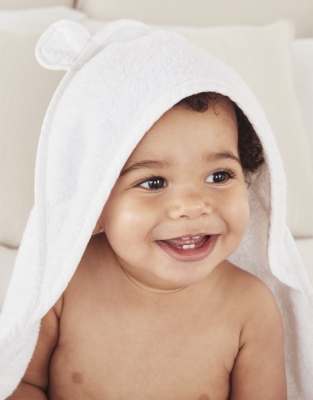 The white best sale company baby towel