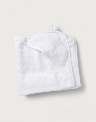 Hydrocotton Hooded Towel, White, One Size