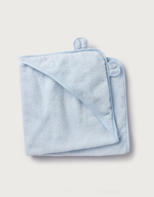 white company hooded towel
