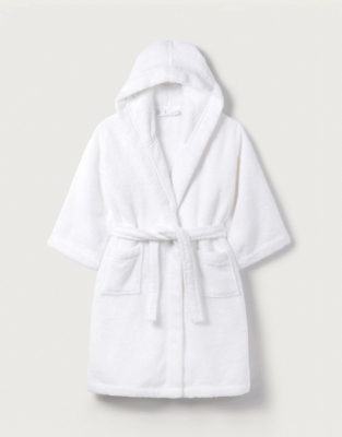 white company baby dressing gown