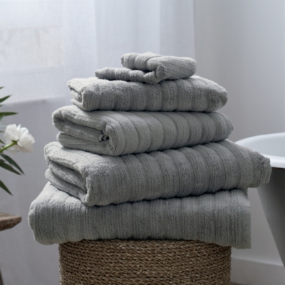 Hydrocotton Towels. The White Company. Bath Sheet. Grey
