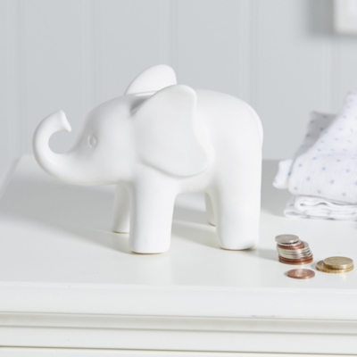 Indy Elephant Money Box Children's Home Sale The White Company UK