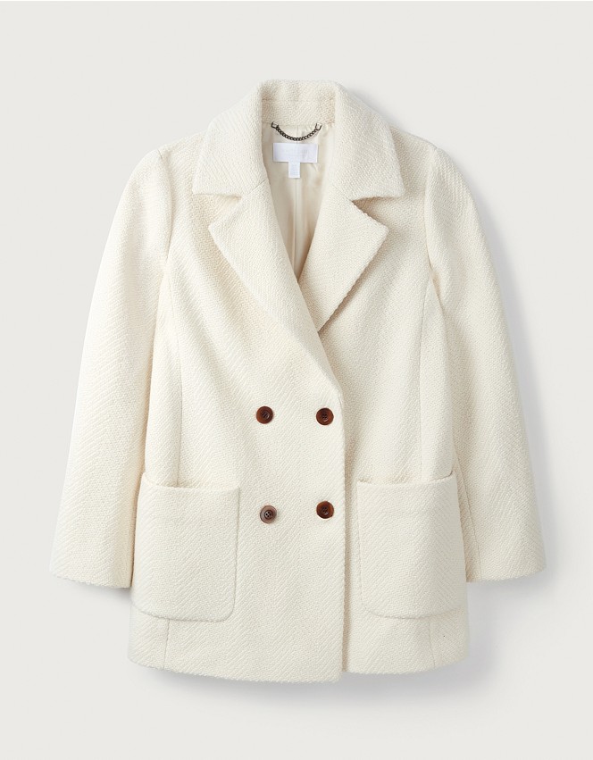 Italian Wool-Rich Herringbone Coat | All Clothing Sale | The White ...