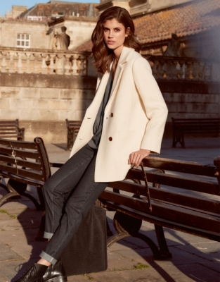 Italian Wool-Rich Herringbone Coat | All Clothing Sale | The White ...