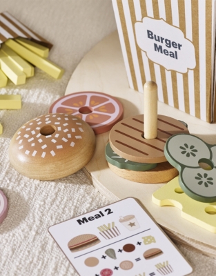 Jabadabado Wooden Stacking Burger