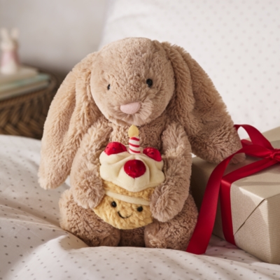 Jellycat Bashful Beige Bunny Birthday | Toys & Books | The White C