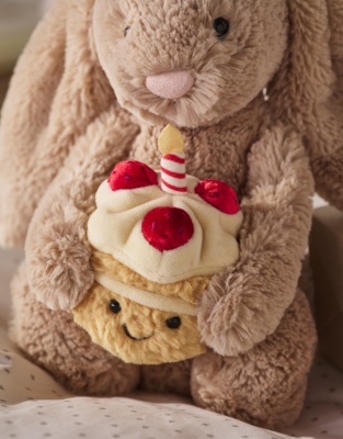 Jellycat Bashful Beige Bunny Birthday | Toys & Books | The White C