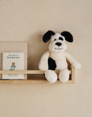 Jellycat Bashful Black & Cream Puppy – Medium