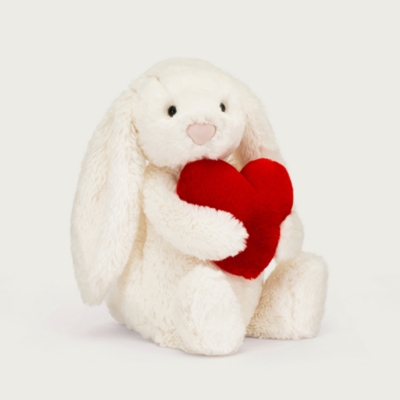 Jellycat Bashful Bunny Red Love Heart