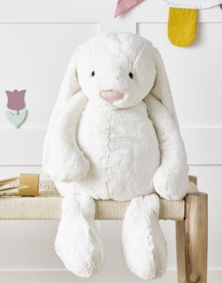 Jellycat Bashful White Bunny Toy – Really Big