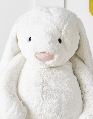 Jellycat Bashful White Bunny Toy – Really Big