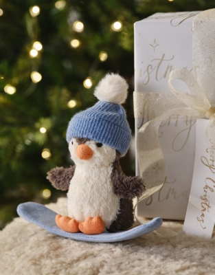 Jellycat Peanut Penguin Snowboarding