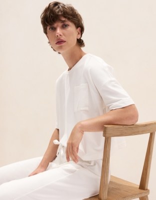 Jersey Barrel Leg Pyjama Set