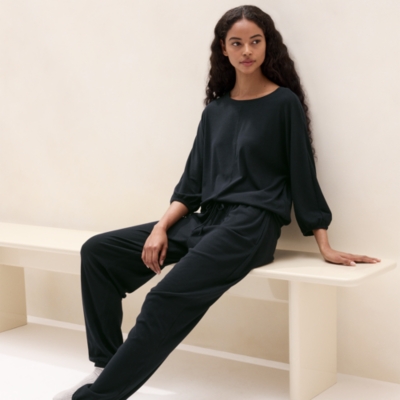 Jersey Brushed Rib Lounge Pyjama Set
