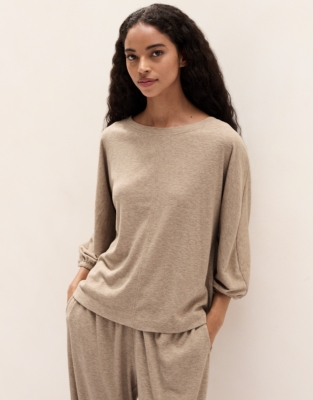 Jersey Brushed Rib Lounge Pyjama Set