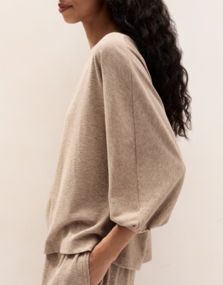 Jersey Brushed Rib Lounge Pyjama Set