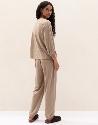 Jersey Brushed Rib Lounge Pyjama Set